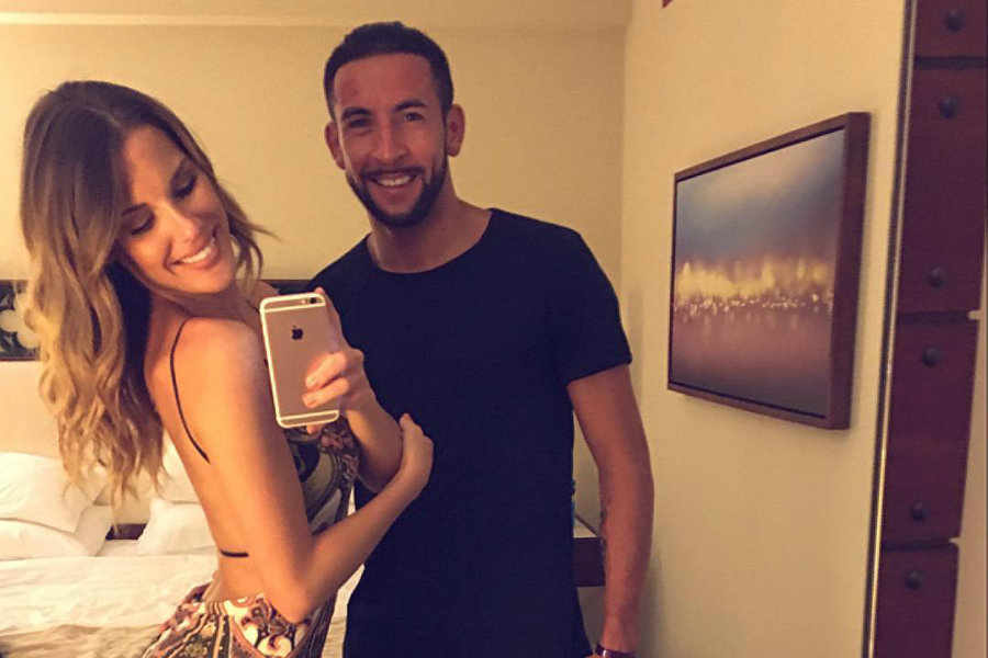 Gala Caldirola y Mauricio Isla celebraron su primer ...