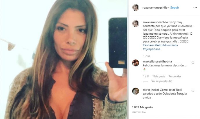 Roxana Muñoz está feliz: Por fin firmó el divorcio con ...