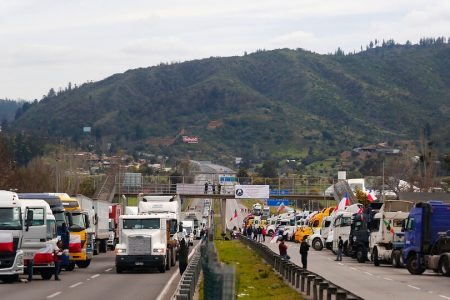 Camioneros paro