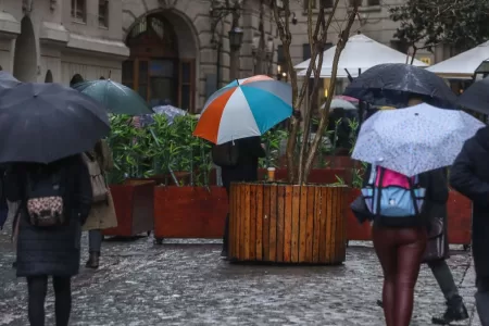 Lluvia En Santiago Sistema Frontal