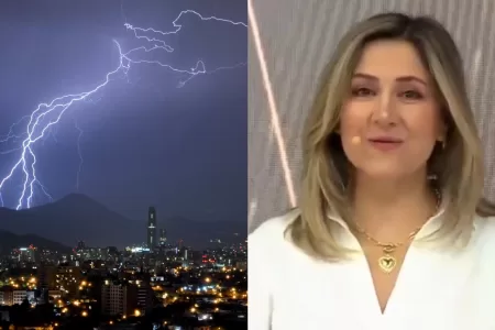 Michelle Adam Tormenta Eléctrica Lluvia En Santiago