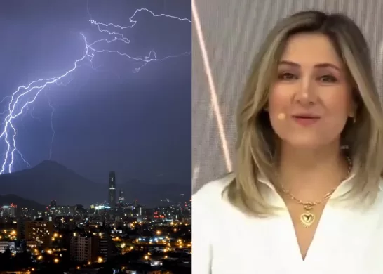 Michelle Adam Tormenta Eléctrica Lluvia En Santiago