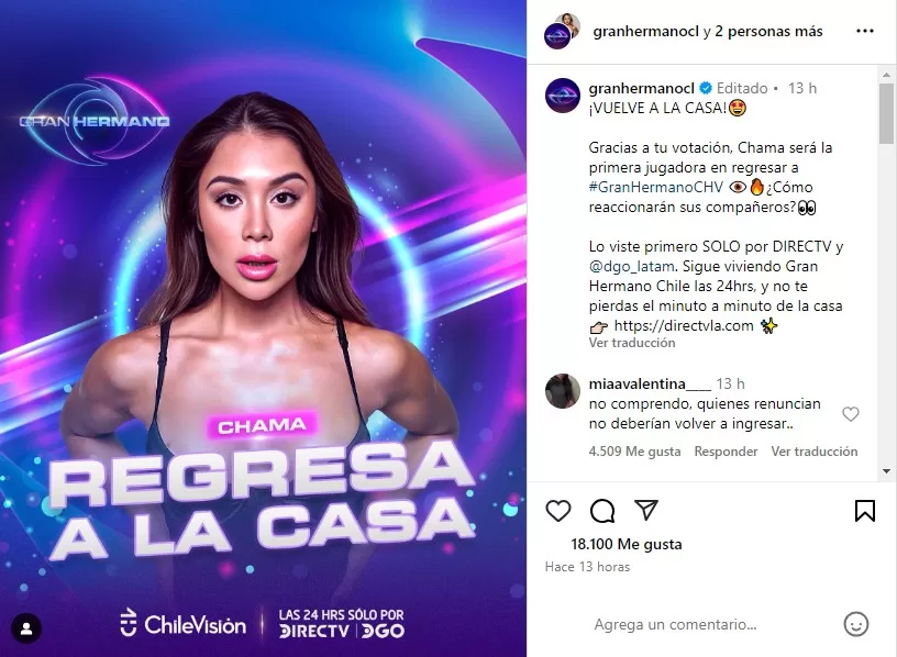 Instagram Gran Hermano 3