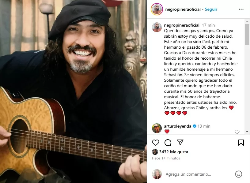 Instagram Miguel Piñera