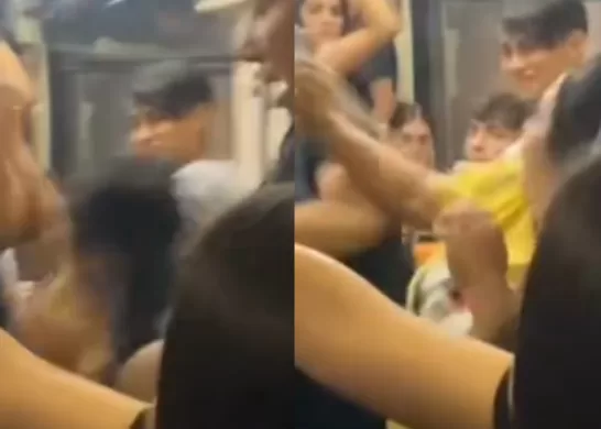 Pelea En El Metro